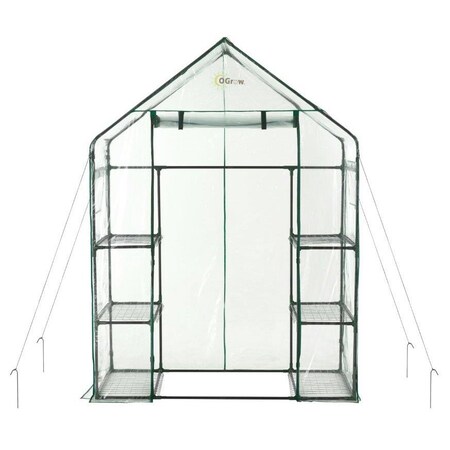 Machrus OGrow Greenhouse Kit 3 Tier 6 Shelves with a PVC Cover